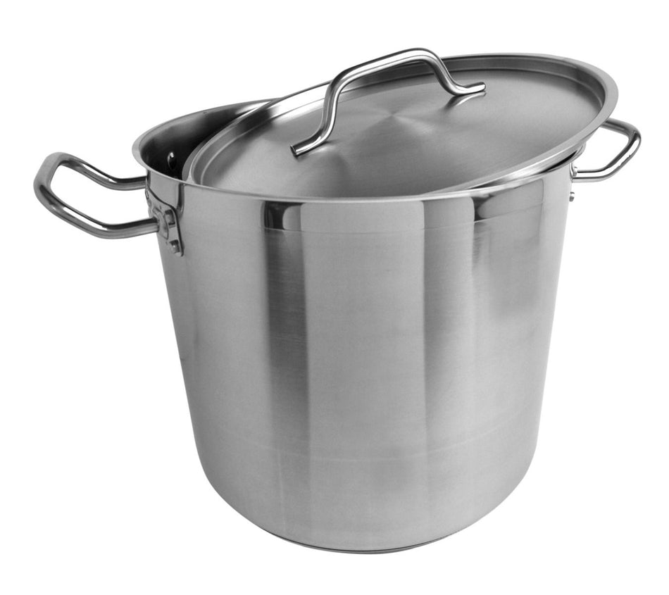 Thunder Group SLSPS4016 16 Quarts Stock Pot with Lid Stainless Steel