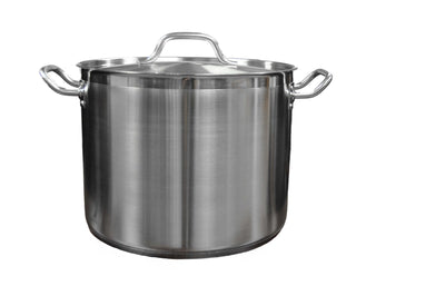 Thunder Group SLSPS4024 24 Quart Stainless Steel Stock Pot with Lid