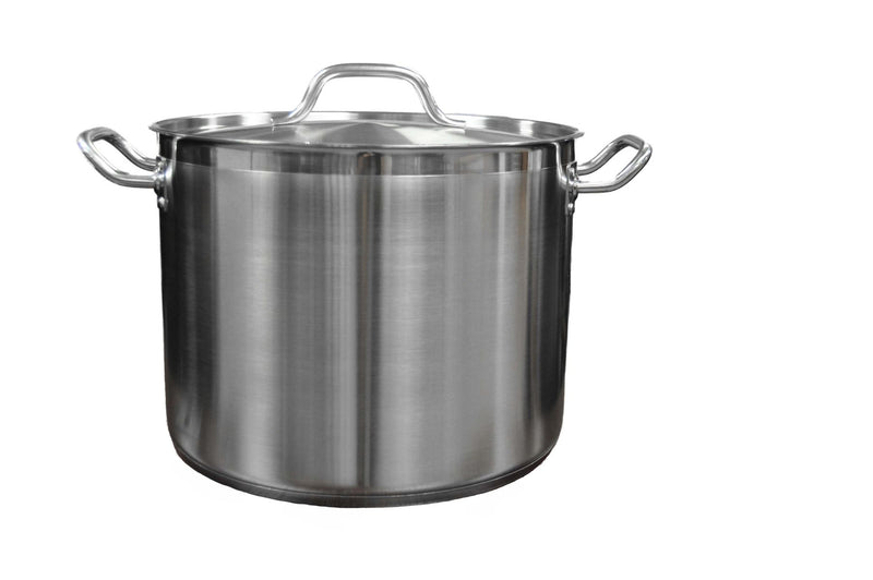 Thunder Group SLSPS4024 24 Quart Stainless Steel Stock Pot with Lid