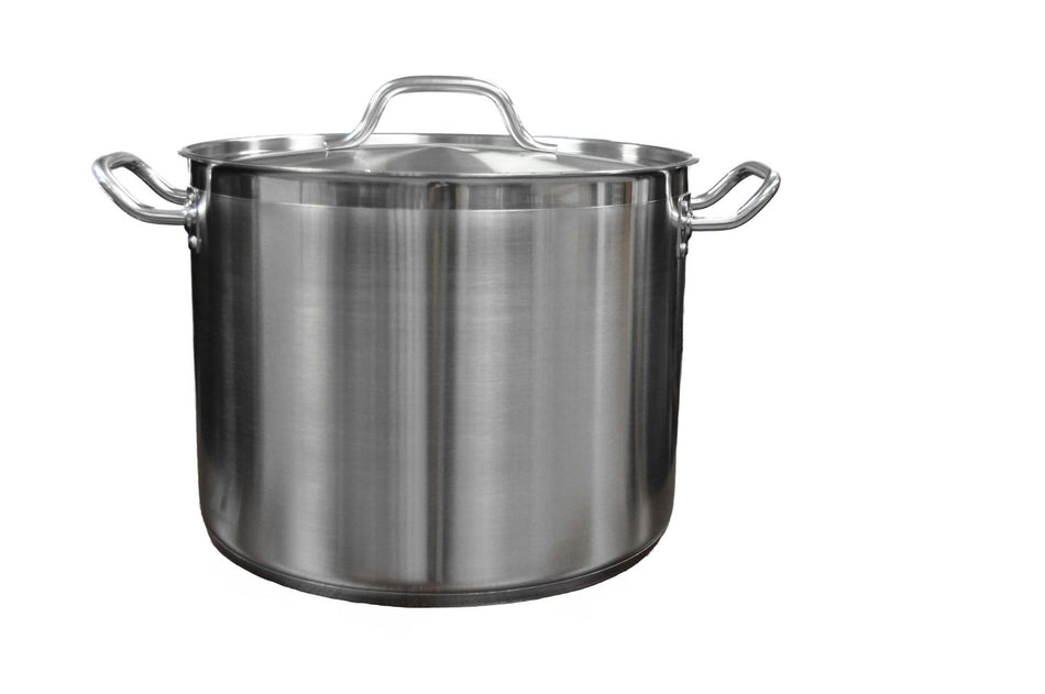 Thunder Group SLSPS4024 24 Quart Stainless Steel Stock Pot with Lid