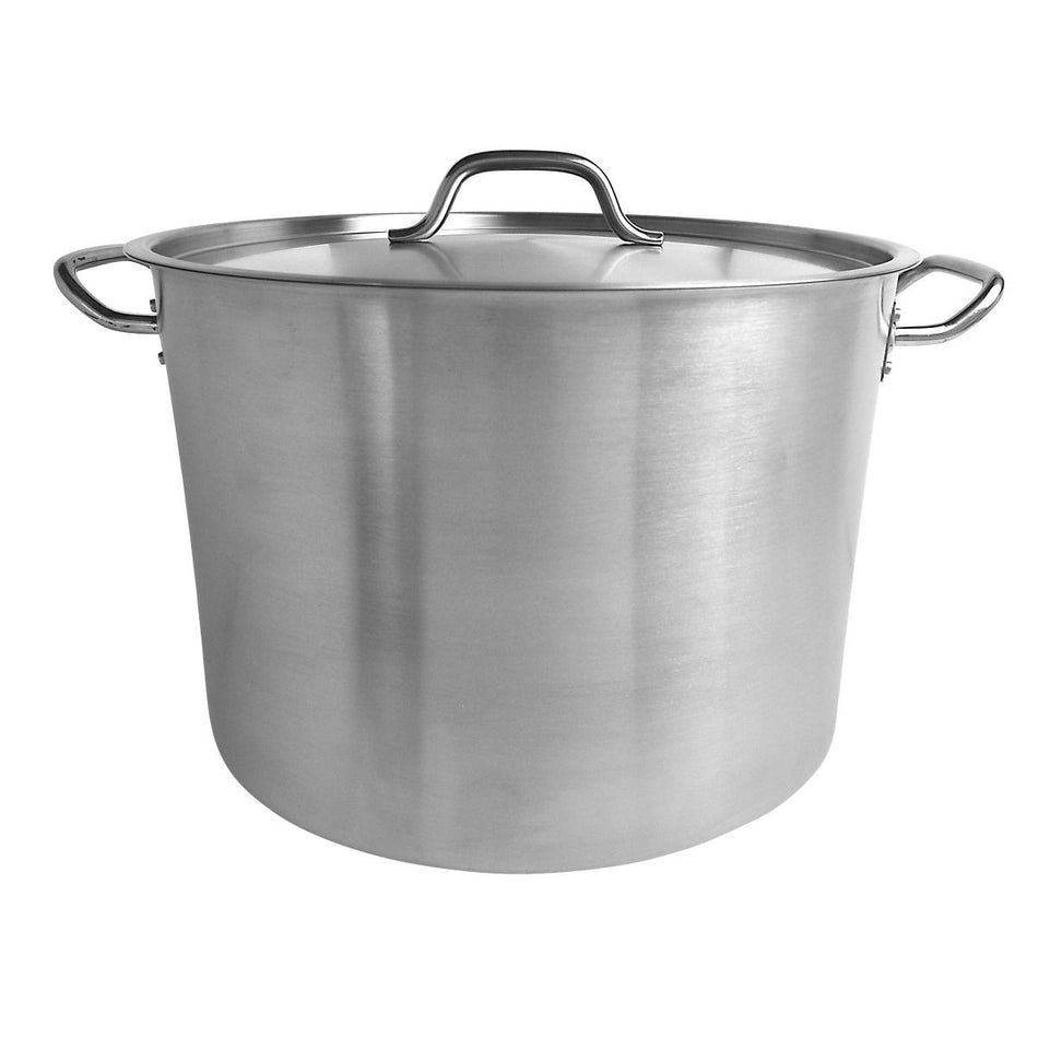 Thunder Group SLSPS4040 40 Qt Stock Pot with Lid Stainless Steel Heavy Duty