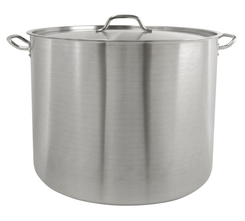 Thunder Group SLSPS4080 80 Qt Stainless Steel Stock Pot with Lid Induction Ready