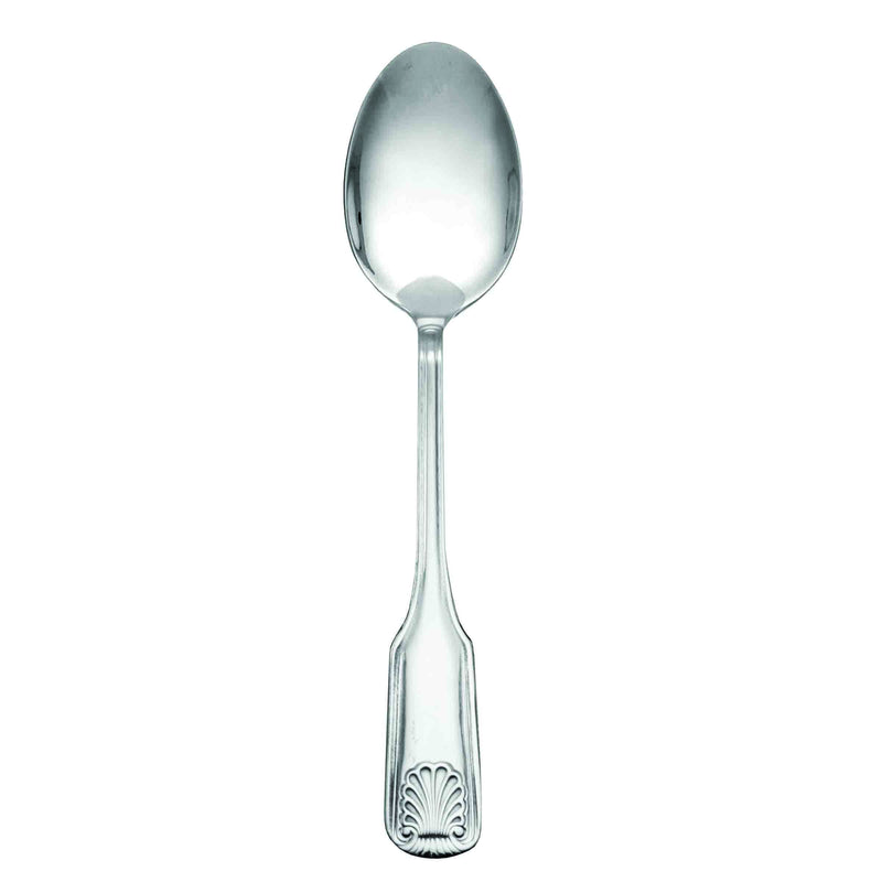 Thunder Group SLSS004 7.52 Inch Dessert Spoon Sea Shell Mirror Finish 18/0 Stainless Steel