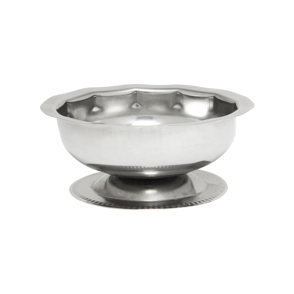 3-1/2 oz, 3-3/4" Diameter x 1-1/2" Height, Sherbet Dish, Footed, Stainless Steel, Mirror Finished