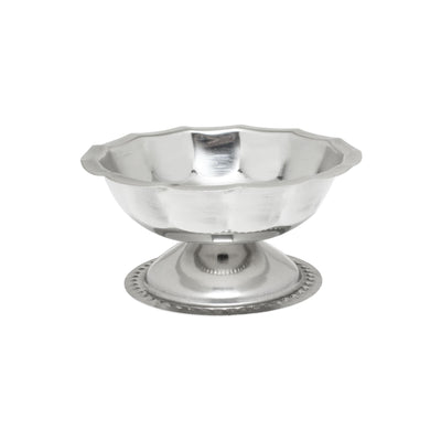 5 oz Footed Sherbet Dish, Mirror-Finish Stainless Steel Dessert Cup (Thunder Group SLSSD005)