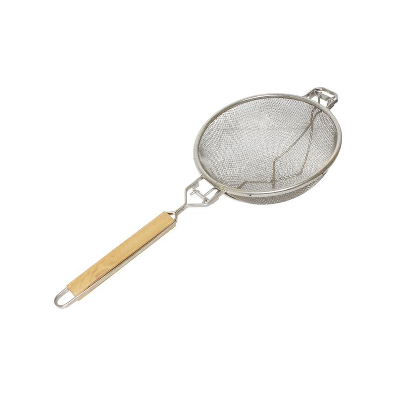 Thunder Group SLSTN3308R 9-1/2 Inch Diameter Reinforced Mesh Strainer with Wooden Handle
