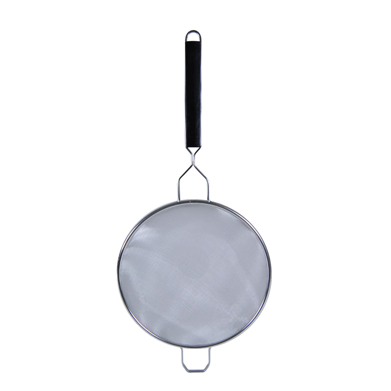 Thunder Group SLSTN5310PB 10 Inch Single Medium Mesh Strainer Black Plastic Handle