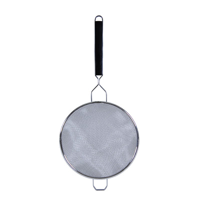 Thunder Group SLSTN5410PB 10 Inch Mesh Strainer Black Plastic Handle Stainless Steel