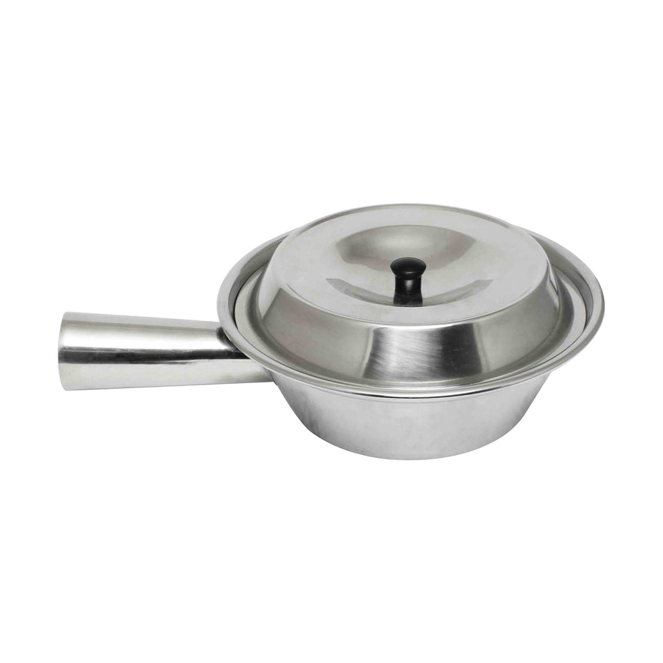 3" Diameter x 2-1/4" Height with 3" Handle, Pot with Lid, Stainless Steel