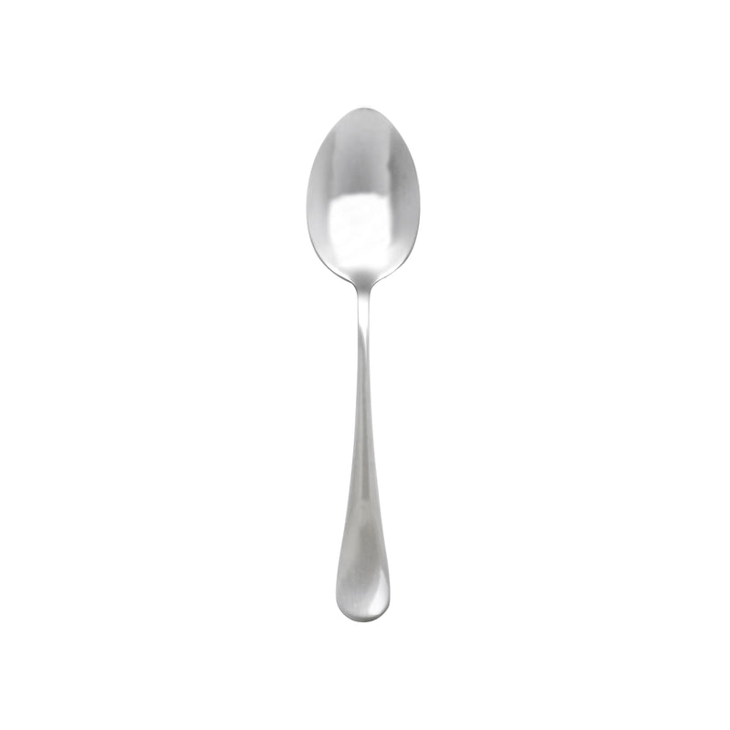 Thunder Group SLTE104 7.17 Inch Dessert Spoon Simple Line-trimmed Handle 18/0 Stainless Steel Bright Finish