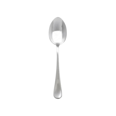 Thunder Group SLTE104 7.17 Inch Dessert Spoon Simple Line-trimmed Handle 18/0 Stainless Steel Bright Finish