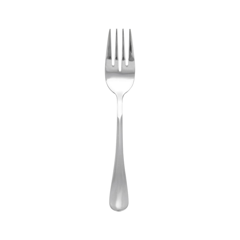 Thunder Group SLTE107 6.22 Inch Simple Line-trimmed Handle Salad Fork 18/0 Stainless Steel Bright Finish