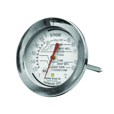 Thunder Group SLTH200 Meat Thermometer Dial Stainless Steel with Stem