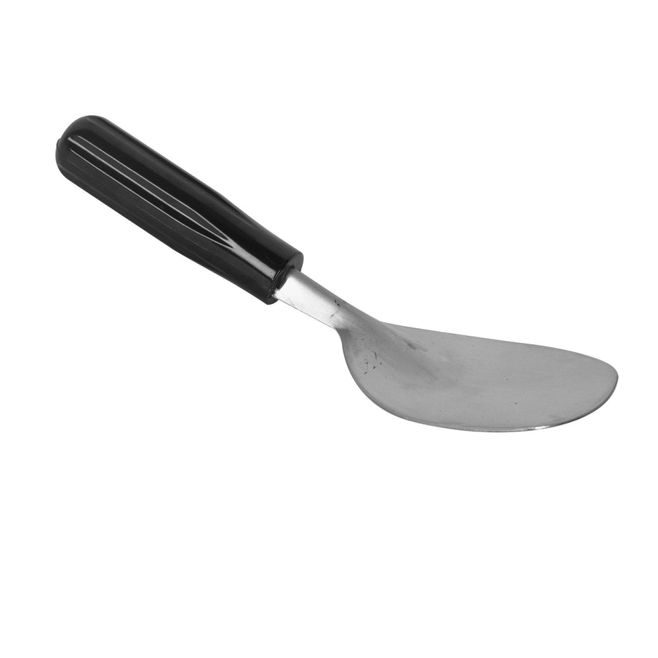 9" x 3" x 1-1/2", Ice Cream Spade, Black Color, One-Piece Stainless Steel Blade with Plastic Handle