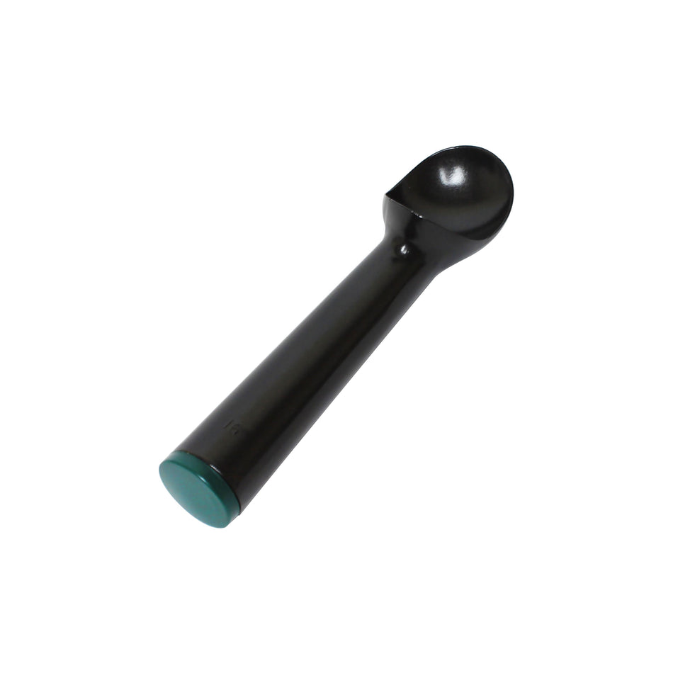 2-1/2 oz, 7-1/8" x 1-3/4" x 1-1/2", Non-Stick Dipper, Green Color, Aluminum Alloys with Teflon Coating and Antifreeze Solution Filled-in, Color Coded