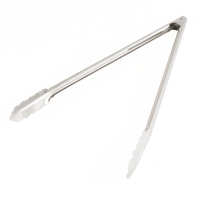 Thunder Group SLTHUT012 12 Inch Utility Tongs with Locking Ring Stainless Steel
