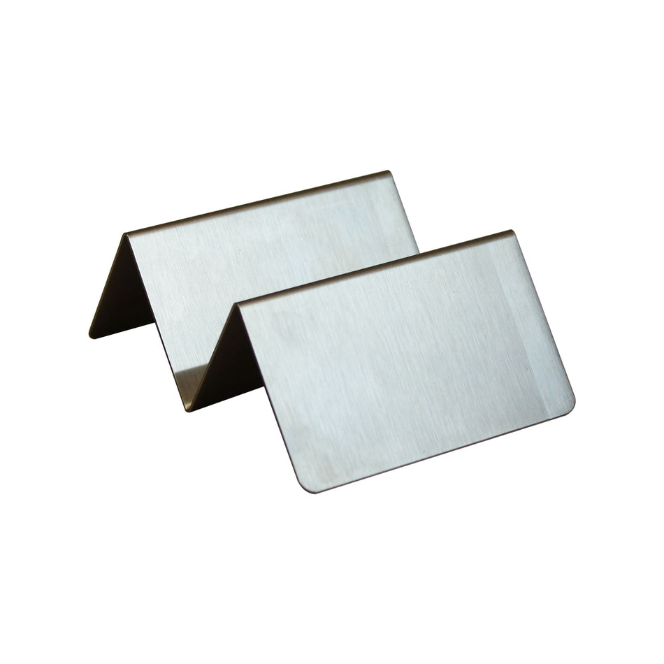 5-1/2" x 4" x 2", 1-2 Compartment Taco Holder (Slot size:  2-3/4" x 2" x 1-4/9"), Stainless Steel 18/0