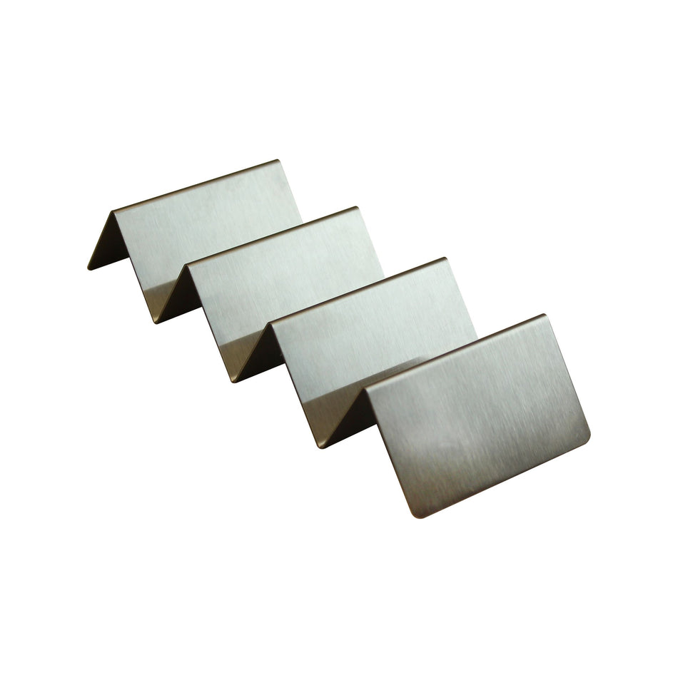 11-1/8" x 4" x 2", 3-4 Compartment Taco Holder (Slot size:  2-3/4" x 2" x 1-4/9"), Stainless Steel 18/0