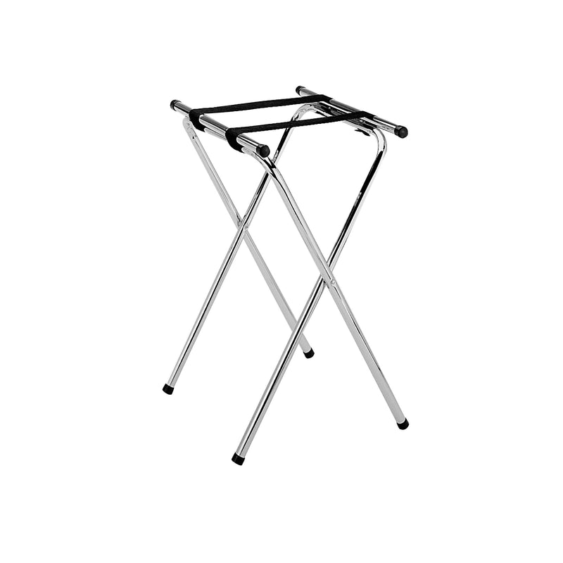 Thunder Group SLTS002 Tray Stand Folding with Double Bar Chrome Plated Metal