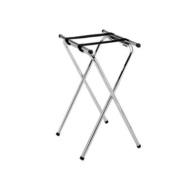 Thunder Group SLTS002 Tray Stand Folding with Double Bar Chrome Plated Metal