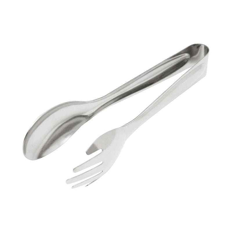Thunder Group SLTTMN008 8 Inch Tongs Fork and Spoon One Piece Stainless Steel