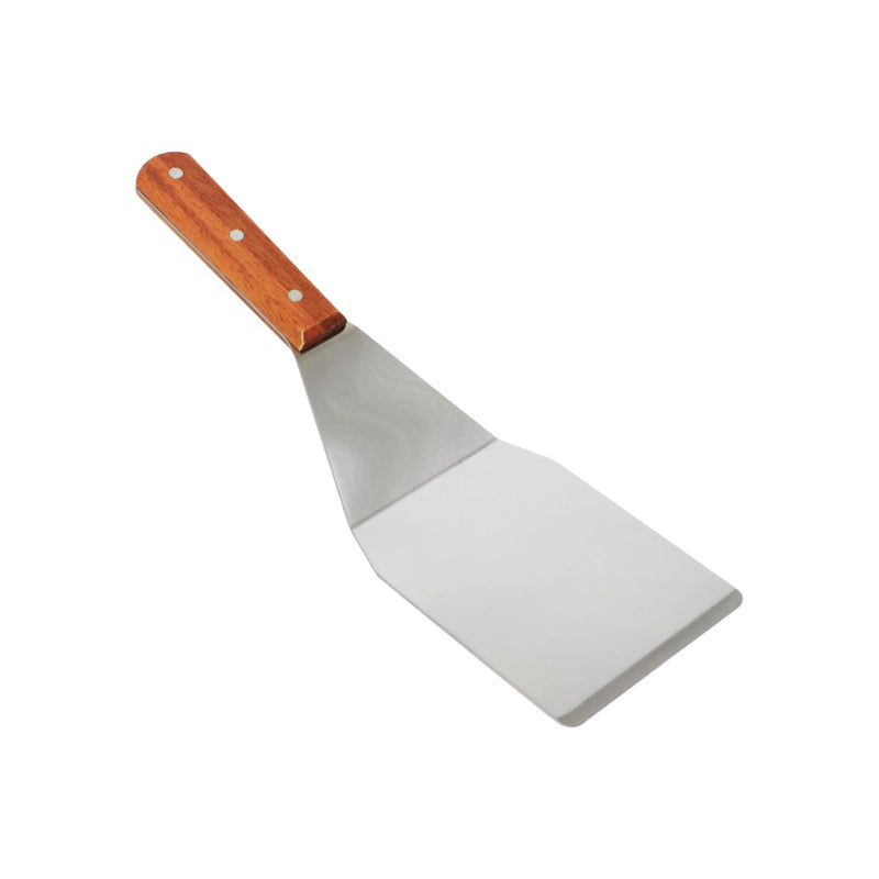 Thunder Group SLTWHT005 4 Inch Hamburger Turner Solid Wood Handle Stainless Steel