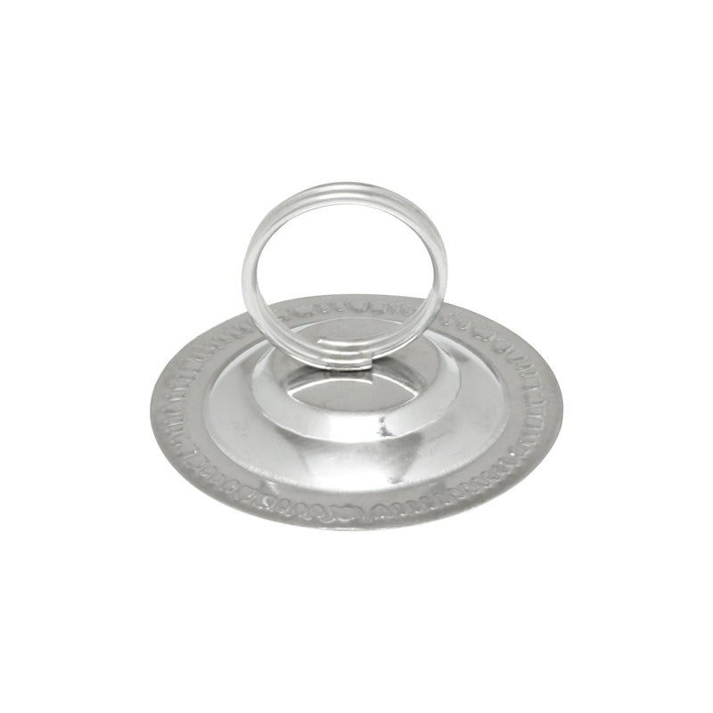 Thunder Group SLTWMH004 4 Inch Menu Card Clip Stainless Steel Round Flat Base
