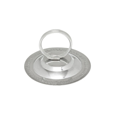 Thunder Group SLTWMH004 4 Inch Menu Card Clip Stainless Steel Round Flat Base