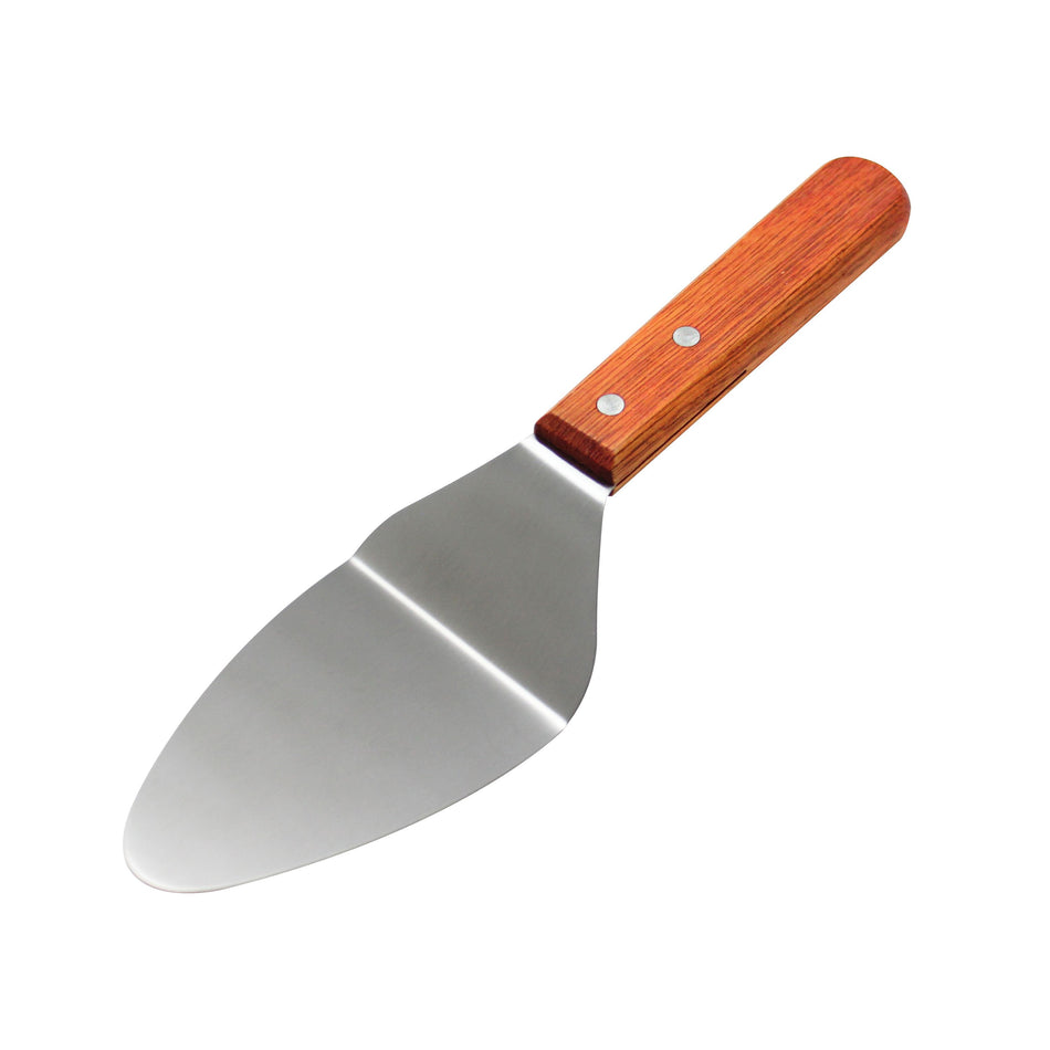 11-1/4" x 3" x 1-1/2" Pie Server for 6" Pie, 3" x 4-1/2" Blade Size, Stainless Steel Blade with Wooden Handle