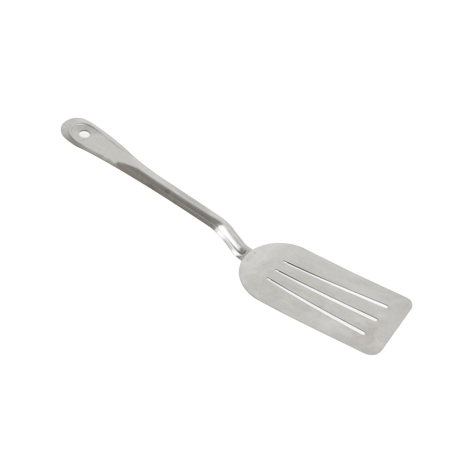 6" x 3" x 14", Slotted Pancake Turner, Stainless Steel Blade and Handle