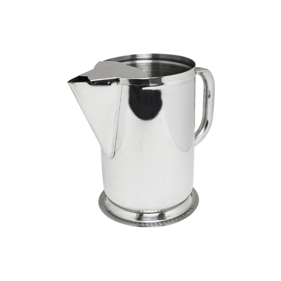 64 oz Water Pitcher, Stainless Steel, with Ice Guard to prevent spilling of water and ice
