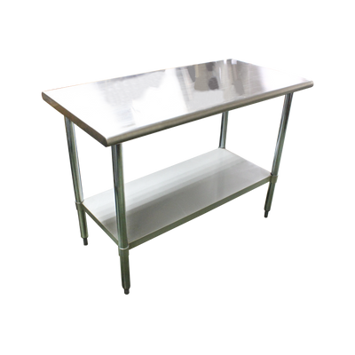 Thunder Group SLWT43072F 72 Inch Stainless Steel Work Table with Undershelf