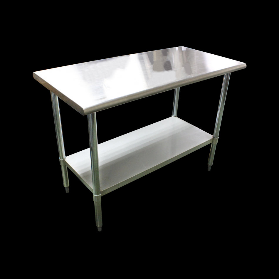 Thunder Group SLWT43072F 72 Inch Stainless Steel Work Table with Undershelf