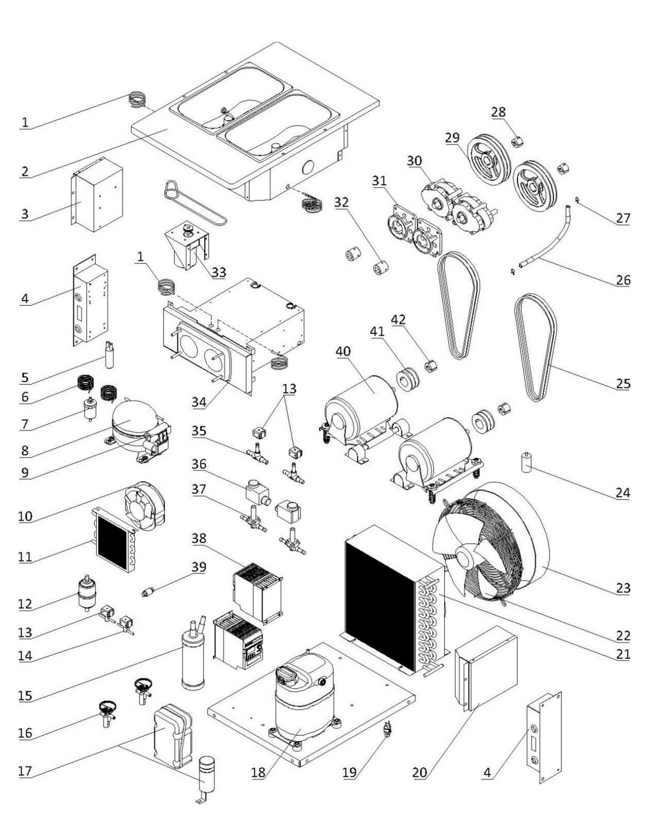 Internal Parts schematic