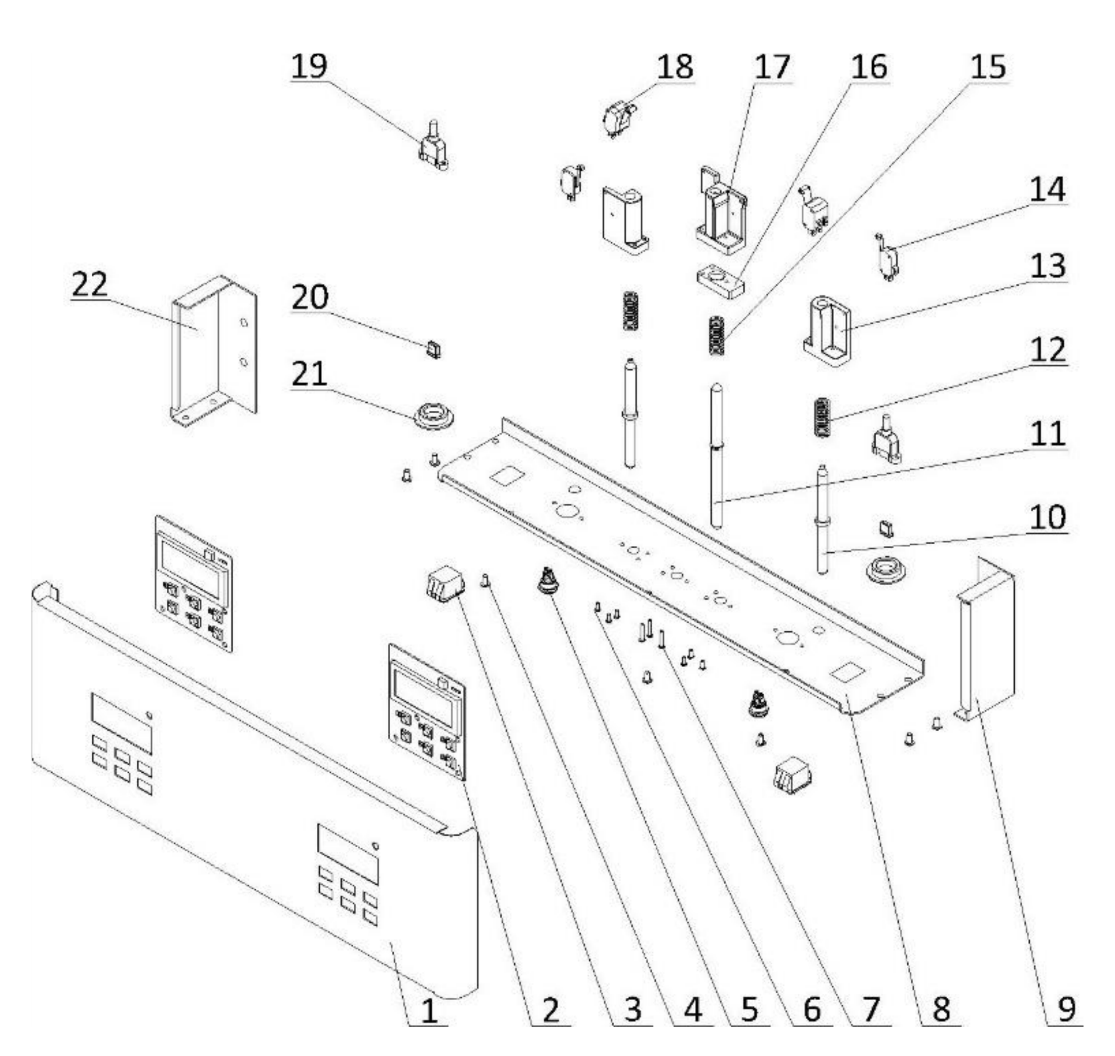 Draw Switch & Control Panel schematic