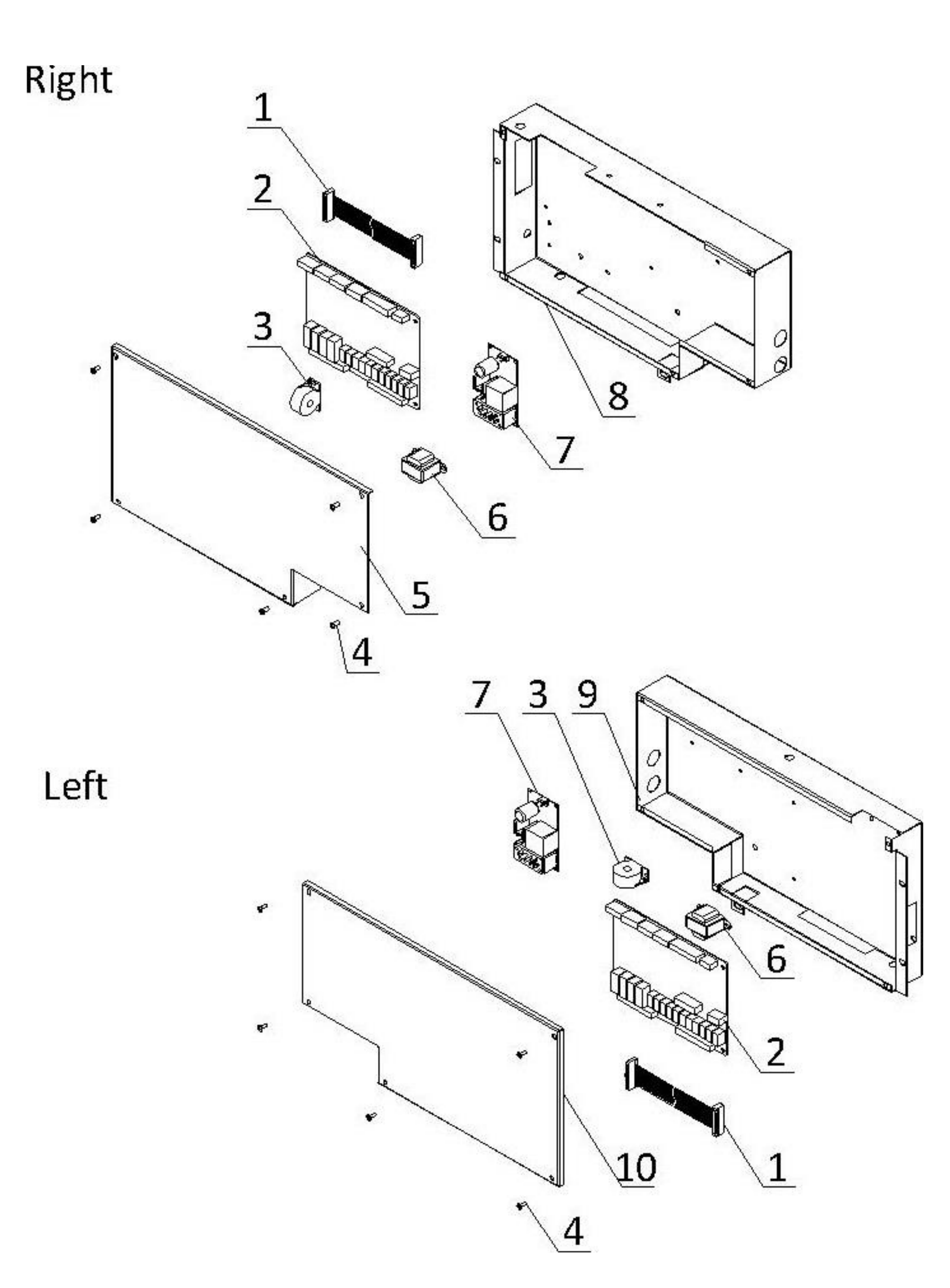 Control Box (L & R) schematic