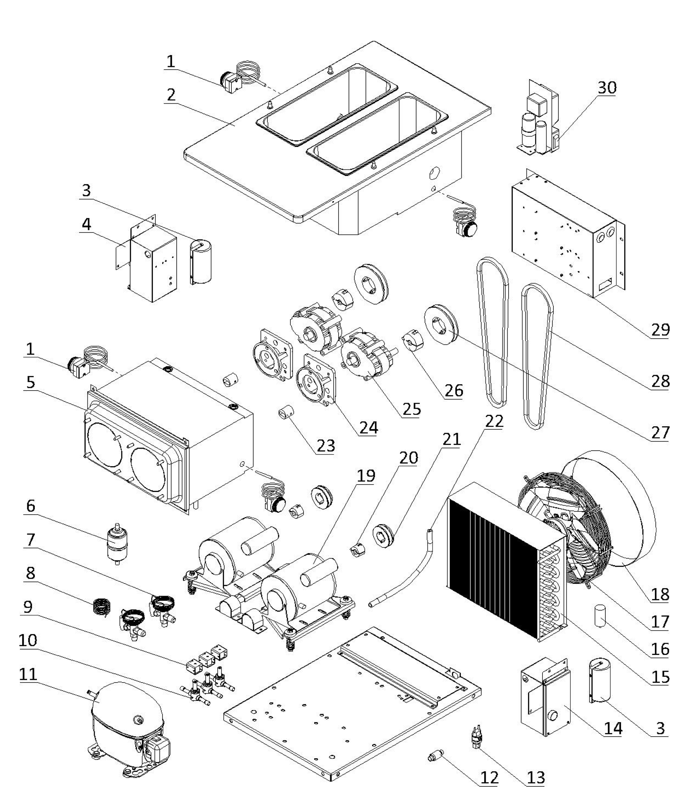 Internal Parts schematic