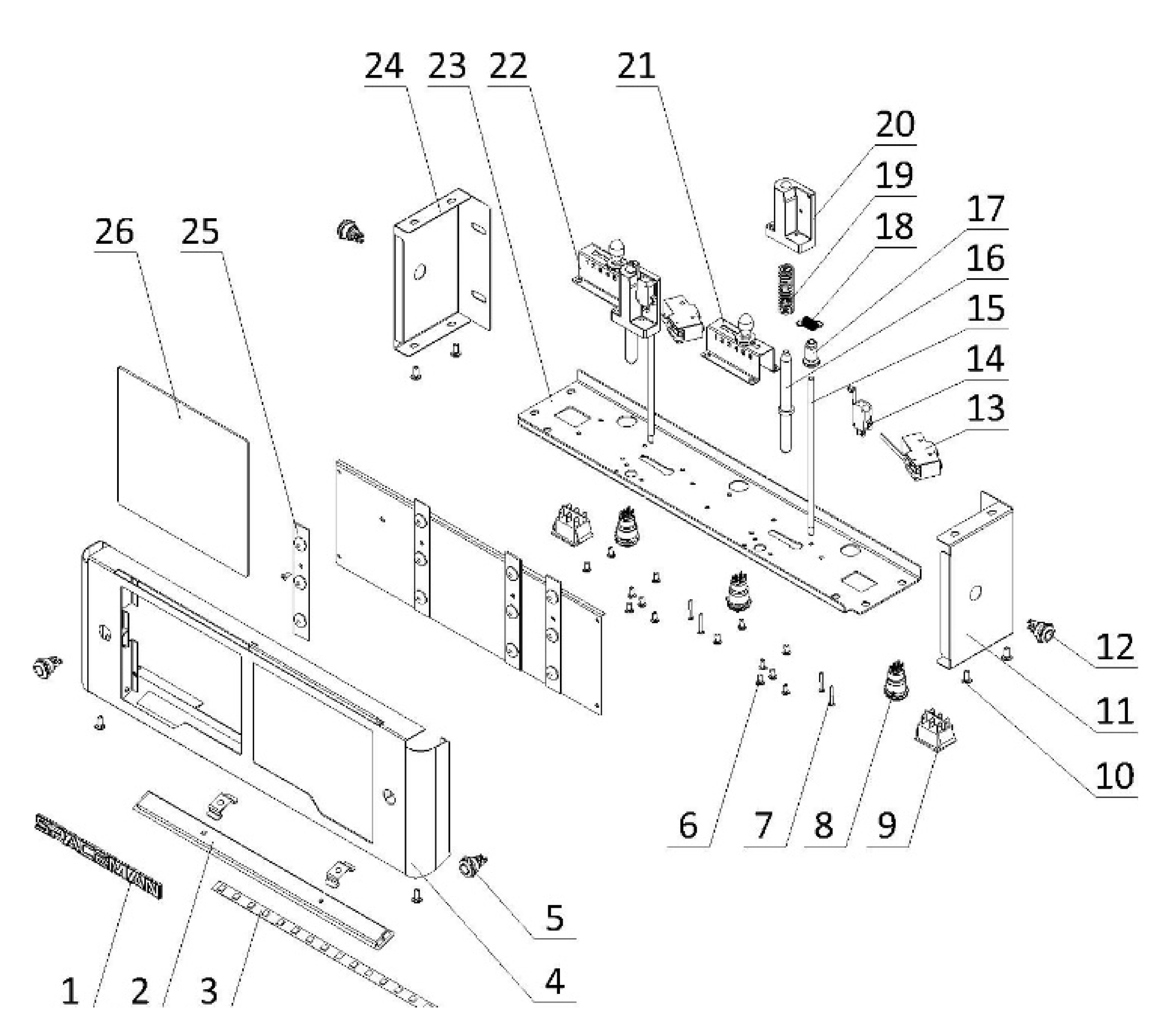 Draw Switch & Control Panel schematic