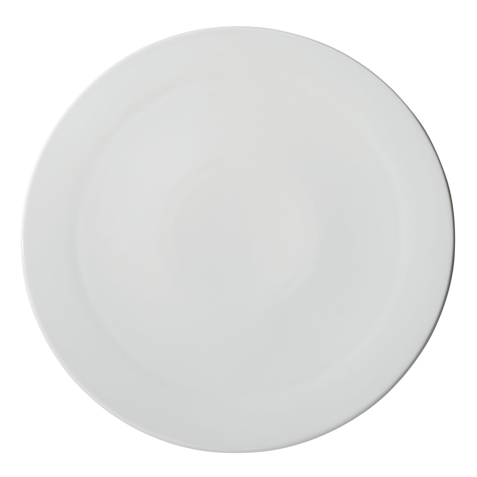 Winco APP-14 Pizza Plate, 14" dia, White Porcelain, 12 Pieces/Case