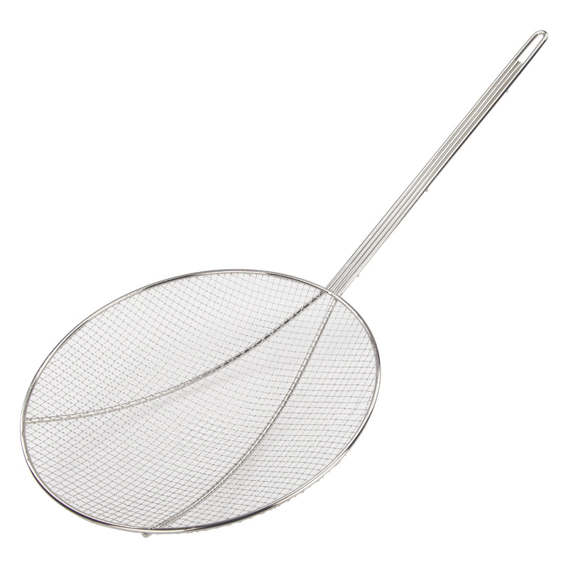 Winco SC-12R 12 Inch Diameter Round Skimmer Nickel Plated Wire with Handle