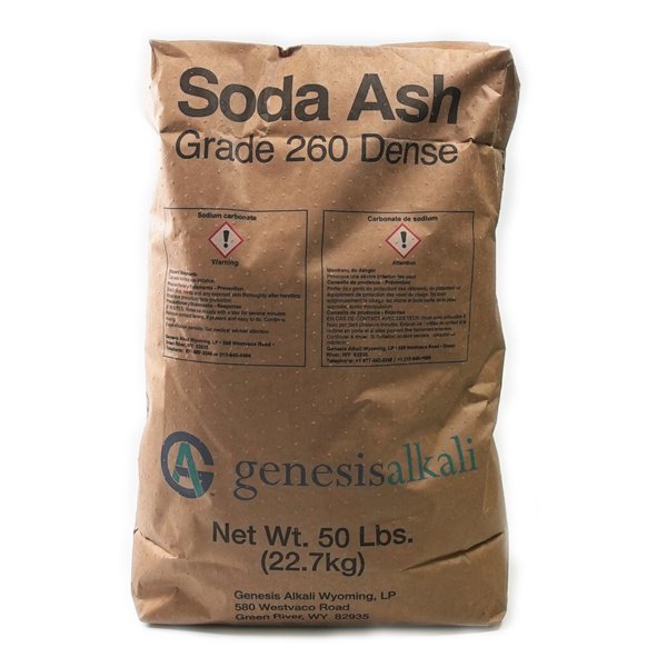 Sodium Carbonate (Soda Ash) - 50 lb. Bulk Bag - Grade 260