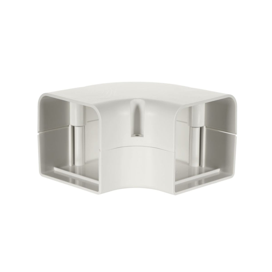 SpeediChannel 230-FB3, ™ 90° Flat Bend, 3 in, Line Set Cover Fitting, Ivory