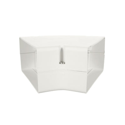 SpeediChannel 230-FB456, ™ 45° Flat Bend, 6 in, Line Set Cover Fitting, Ivory