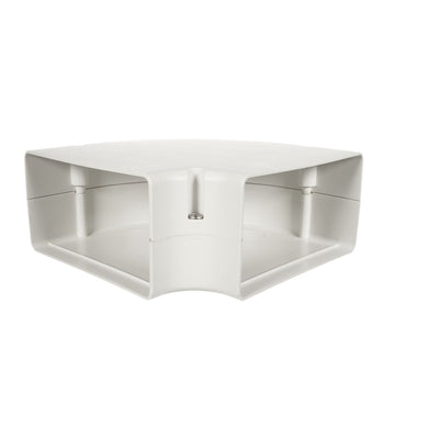SpeediChannel 230-FB6, ™ 90° Flat Bend, 6 in, Line Set Cover Fitting, Ivory
