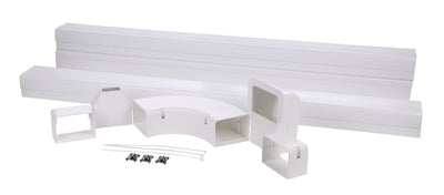 SpeediChannel 230-IKC4W, 4 in Installation Kit with Channel, Line Set Cover Fitting, White