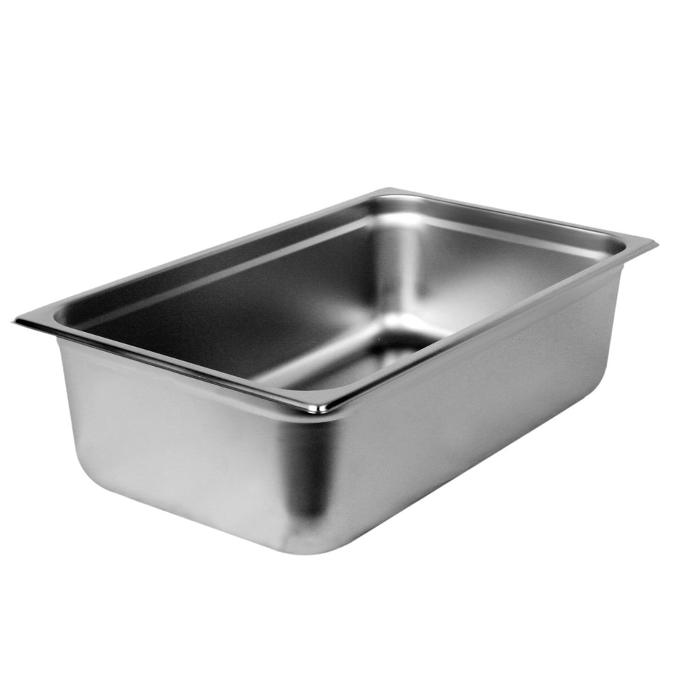 Full Size, 6" Deep, Anti-Jam, Heavy-Duty, Stainless Steel 18-8, 304 Material, True 22 Gauge, Dishwasher Safe, No Microwave, Oven Safe, NSF