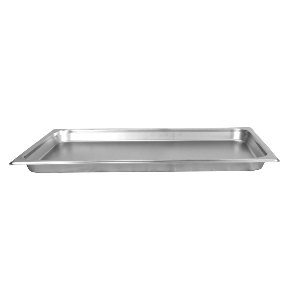 Full Size, 1-1/4" Deep, Anti-Jam, Heavy-Duty, Stainless Steel 18-8, 304 Material, True 24 Gauge, Dishwasher Safe, No Microwave, Oven Safe, NSF
