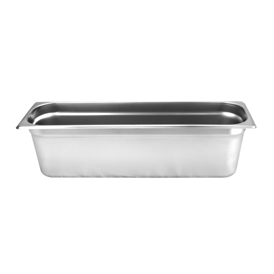Half Size Long, 6" Deep, Anti-Jam, Heavy-Duty, Stainless Steel 18-8, 304 Material, True 24 Gauge, Dishwasher Safe, No Microwave, Oven Safe, NSF