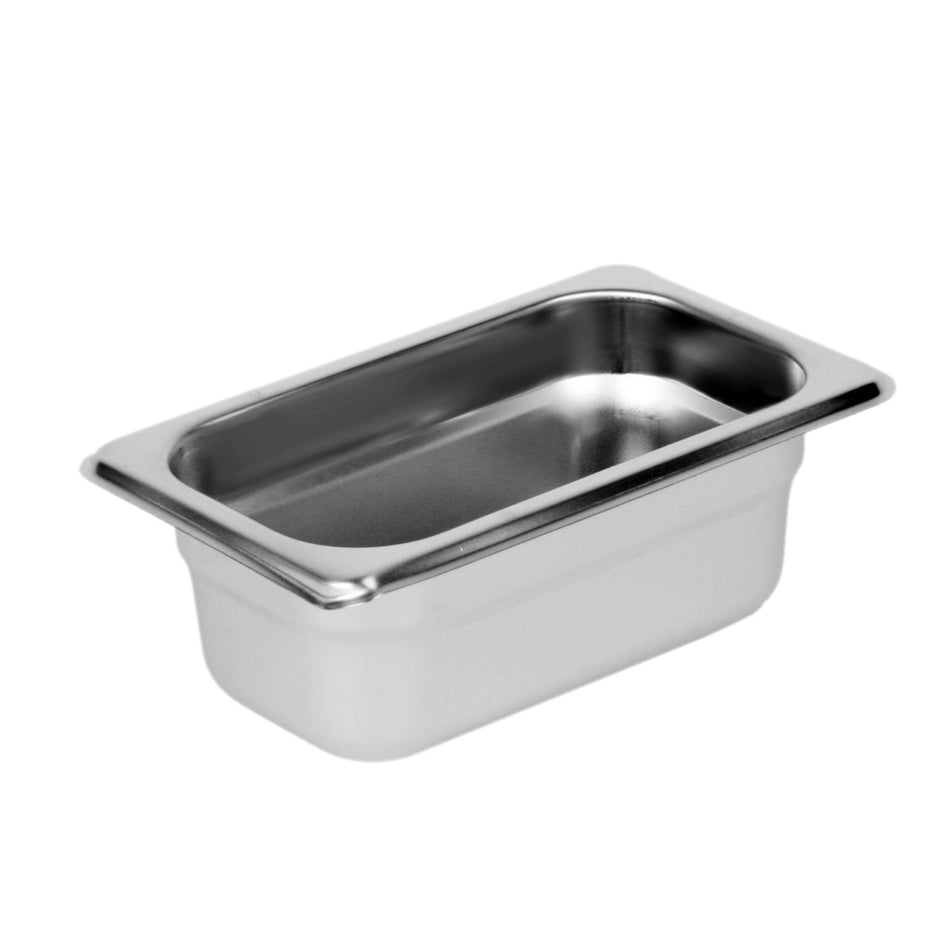 Ninth Size, 2-1/2" Deep, Anti-Jam, Heavy-Duty, Stainless Steel 18-8, 304 Material, True 24 Gauge, Dishwasher Safe, No Microwave, Oven Safe, NSF