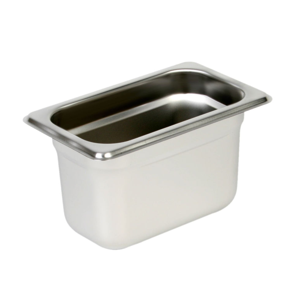 Ninth Size, 4" Deep, Anti-Jam, Heavy-Duty, Stainless Steel 18-8, 304 Material, True 24 Gauge, Dishwasher Safe, No Microwave, Oven Safe, NSF